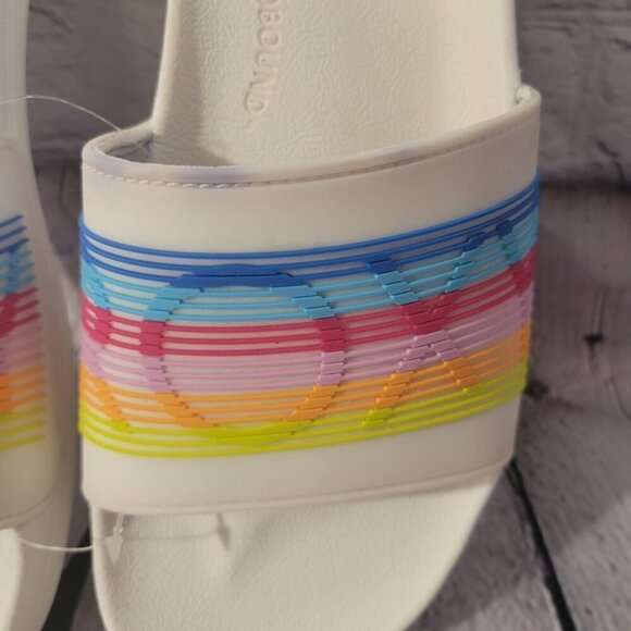 Roxy Women's Sandals WHITE/RAINBOW - Picture 3 of 6